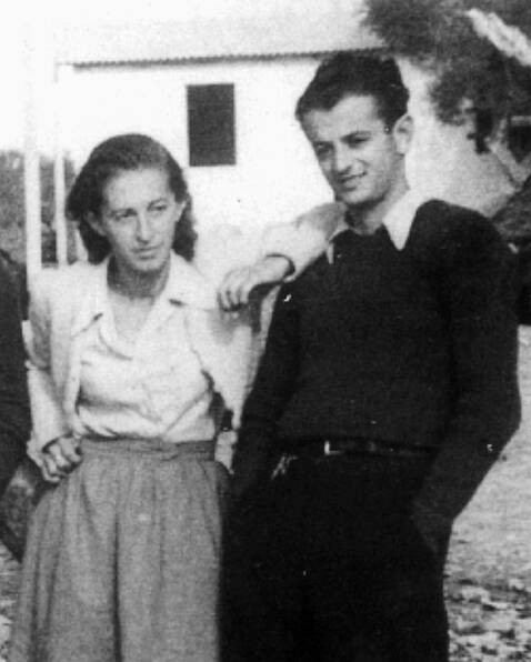 Herta und Romek Reich in Bari, November 1943